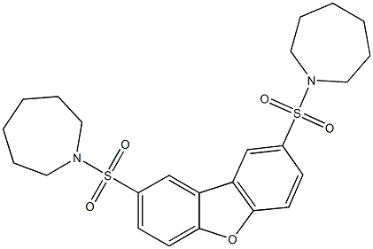 1-{[8-(1-azepanylsulfonyl)dibenzo[b,d]furan-2-yl]sulfonyl}azepane Struktur