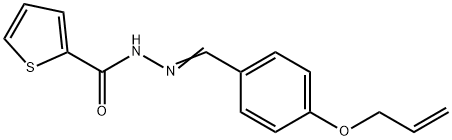 N'-[4-(allyloxy)benzylidene]-2-thiophenecarbohydrazide Struktur