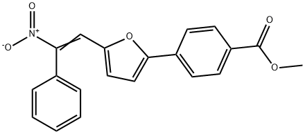 methyl 4-(5-{2-nitro-2-phenylvinyl}-2-furyl)benzoate Struktur