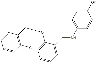 4-({2-[(2-chlorobenzyl)oxy]benzyl}amino)phenol Struktur