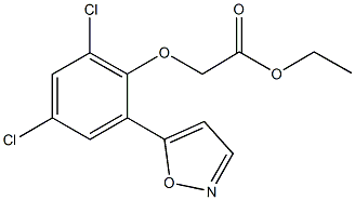 ethyl [2,4-dichloro-6-(5-isoxazolyl)phenoxy]acetate Struktur