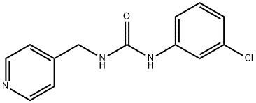 N-(3-chlorophenyl)-N'-(4-pyridinylmethyl)urea Struktur