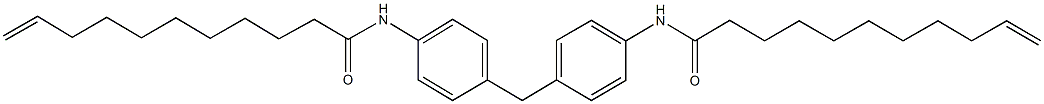 N-{4-[4-(10-undecenoylamino)benzyl]phenyl}-10-undecenamide Struktur