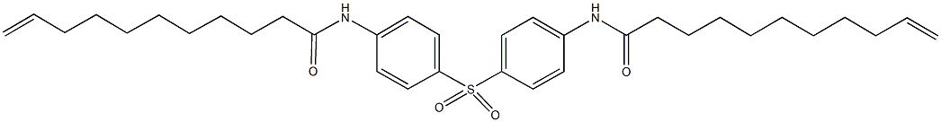 N-(4-{[4-(10-undecenoylamino)phenyl]sulfonyl}phenyl)-10-undecenamide Struktur