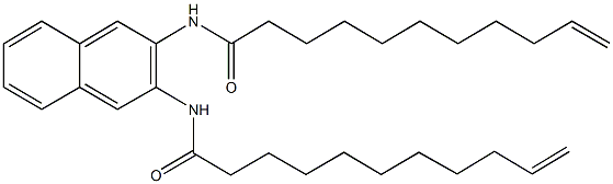 N-[3-(10-undecenoylamino)-2-naphthyl]-10-undecenamide Struktur