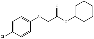 cyclohexyl (4-chlorophenoxy)acetate Struktur