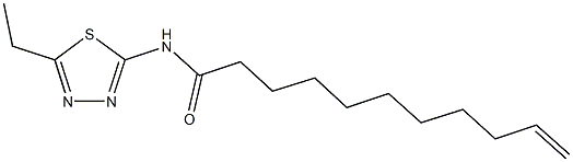 N-(5-ethyl-1,3,4-thiadiazol-2-yl)undec-10-enamide Struktur