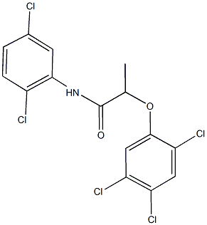 N-(2,5-dichlorophenyl)-2-(2,4,5-trichlorophenoxy)propanamide Struktur