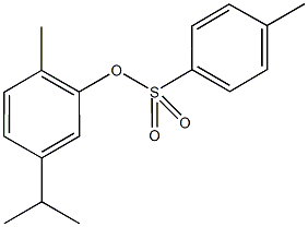 5-isopropyl-2-methylphenyl 4-methylbenzenesulfonate Struktur