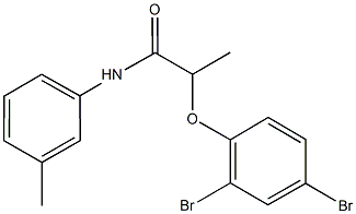 2-(2,4-dibromophenoxy)-N-(3-methylphenyl)propanamide Struktur