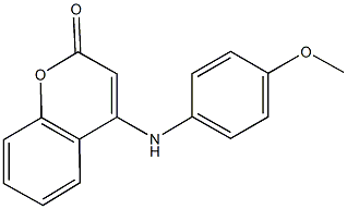 4-(4-methoxyanilino)-2H-chromen-2-one Struktur