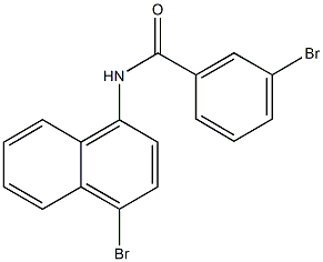 3-bromo-N-(4-bromo-1-naphthyl)benzamide Struktur