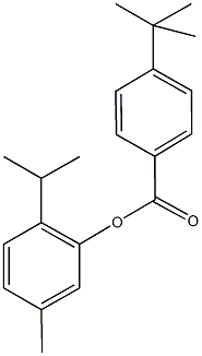 2-isopropyl-5-methylphenyl 4-tert-butylbenzoate Struktur