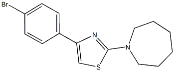 1-[4-(4-bromophenyl)-1,3-thiazol-2-yl]azepane Struktur