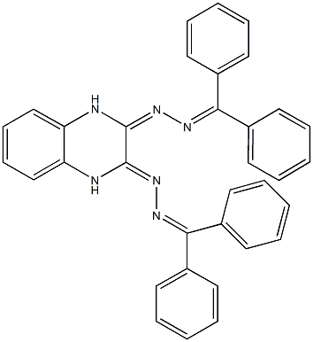 1,4-dihydroquinoxaline-2,3-dione bis[(diphenylmethylene)hydrazone] Struktur