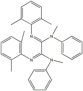 N'~1~,N'~2~-bis(2,6-dimethylphenyl)-N~1~,N~2~-dimethyl-N~1~,N~2~-diphenylethanediimidamide Struktur