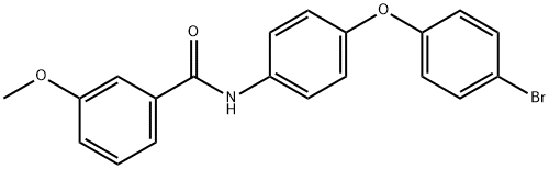 N-[4-(4-bromophenoxy)phenyl]-3-methoxybenzamide Struktur