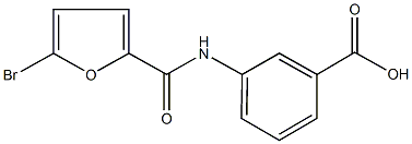 3-[(5-bromo-2-furoyl)amino]benzoic acid Struktur