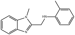 N-[(1-methyl-1H-benzimidazol-2-yl)methyl]-N-(2-methylphenyl)amine Struktur