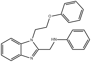 N-{[1-(2-phenoxyethyl)-1H-benzimidazol-2-yl]methyl}-N-phenylamine Struktur