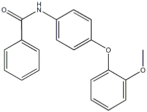 N-[4-(2-methoxyphenoxy)phenyl]benzamide Struktur