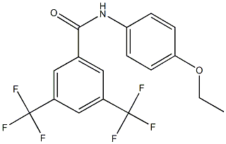 N-(4-ethoxyphenyl)-3,5-bis(trifluoromethyl)benzamide Struktur