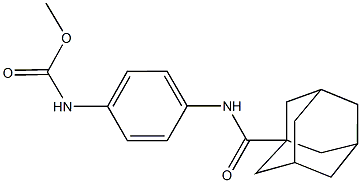 methyl 4-[(1-adamantylcarbonyl)amino]phenylcarbamate Struktur