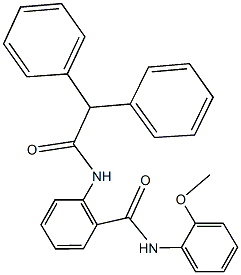 2-[(diphenylacetyl)amino]-N-(2-methoxyphenyl)benzamide Struktur