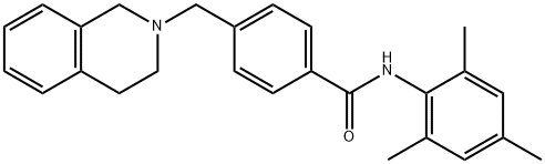 4-(3,4-dihydro-2(1H)-isoquinolinylmethyl)-N-mesitylbenzamide Struktur