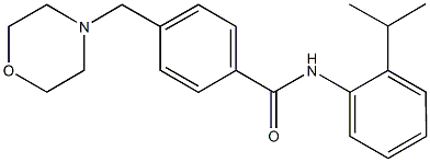 N-(2-isopropylphenyl)-4-(4-morpholinylmethyl)benzamide Struktur