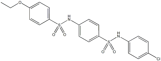 N-{4-[(4-chloroanilino)sulfonyl]phenyl}-4-ethoxybenzenesulfonamide Struktur