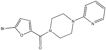 1-(5-bromo-2-furoyl)-4-(2-pyridinyl)piperazine Struktur