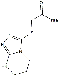 2-(5,6,7,8-tetrahydro[1,2,4]triazolo[4,3-a]pyrimidin-3-ylsulfanyl)acetamide Struktur