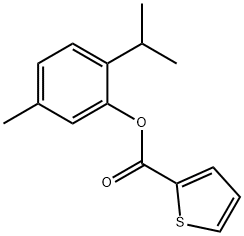 2-isopropyl-5-methylphenyl 2-thiophenecarboxylate Struktur