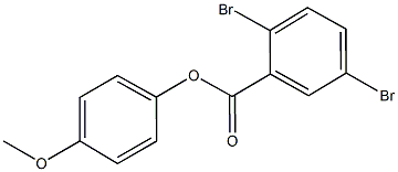 4-methoxyphenyl 2,5-dibromobenzoate Struktur