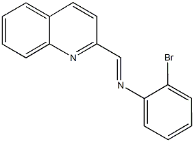 N-(2-bromophenyl)-N-(2-quinolinylmethylene)amine Struktur