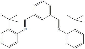 2-tert-butyl-N-(3-{[(2-tert-butylphenyl)imino]methyl}benzylidene)aniline Struktur