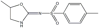 4-methyl-N-(5-methyl-1,3-oxazolidin-2-ylidene)benzenesulfonamide Struktur