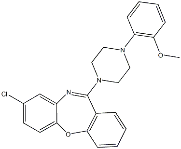 2-[4-(8-chlorodibenzo[b,f][1,4]oxazepin-11-yl)-1-piperazinyl]phenyl methyl ether Struktur