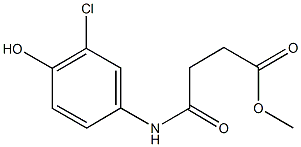 methyl 4-(3-chloro-4-hydroxyanilino)-4-oxobutanoate Struktur