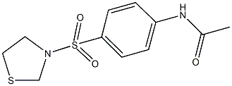 N-[4-(1,3-thiazolidin-3-ylsulfonyl)phenyl]acetamide Struktur