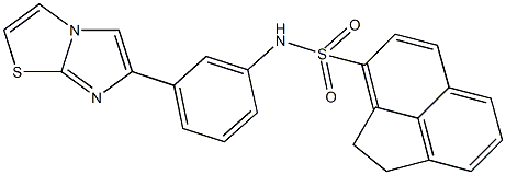 N-(3-imidazo[2,1-b][1,3]thiazol-6-ylphenyl)-1,2-dihydro-3-acenaphthylenesulfonamide Struktur