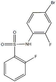 N-(4-bromo-2-fluorophenyl)-2-fluorobenzenesulfonamide Struktur