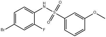 N-(4-bromo-2-fluorophenyl)-3-methoxybenzenesulfonamide Struktur