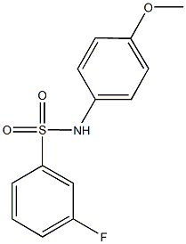 3-fluoro-N-(4-methoxyphenyl)benzenesulfonamide Struktur