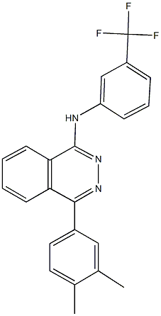 4-(3,4-dimethylphenyl)-N-[3-(trifluoromethyl)phenyl]-1-phthalazinamine Struktur