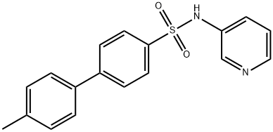 4'-methyl-N-(3-pyridinyl)[1,1'-biphenyl]-4-sulfonamide Struktur