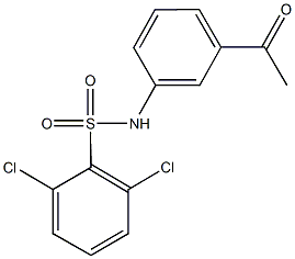 N-(3-acetylphenyl)-2,6-dichlorobenzenesulfonamide Struktur