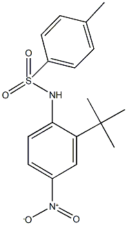 N-{2-tert-butyl-4-nitrophenyl}-4-methylbenzenesulfonamide Struktur