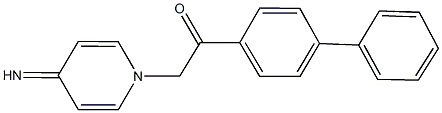 1-[1,1'-biphenyl]-4-yl-2-(4-imino-1(4H)-pyridinyl)ethanone Struktur